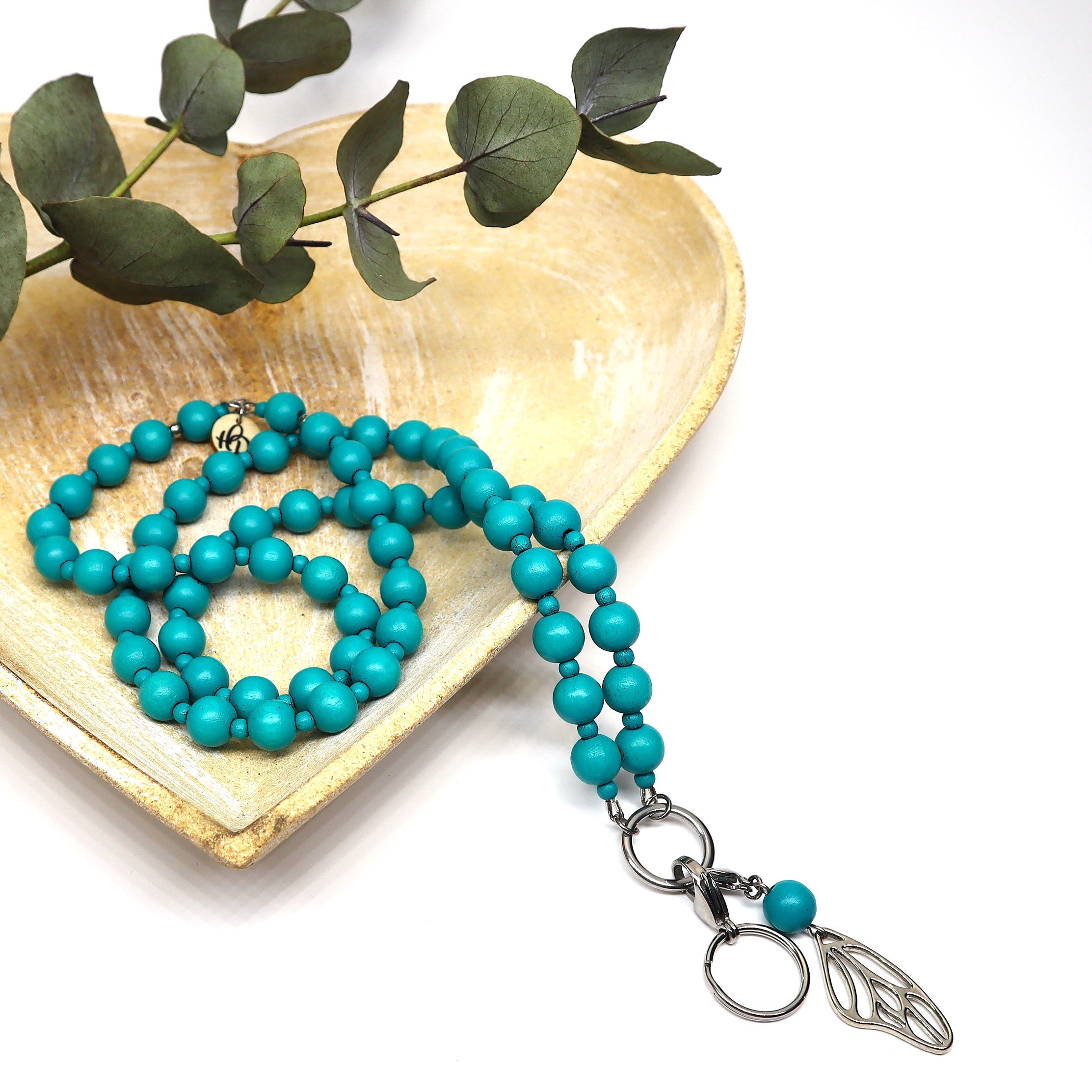 Meri-avainnauha puuhelmistä –  ekologinen avainkaulanauha