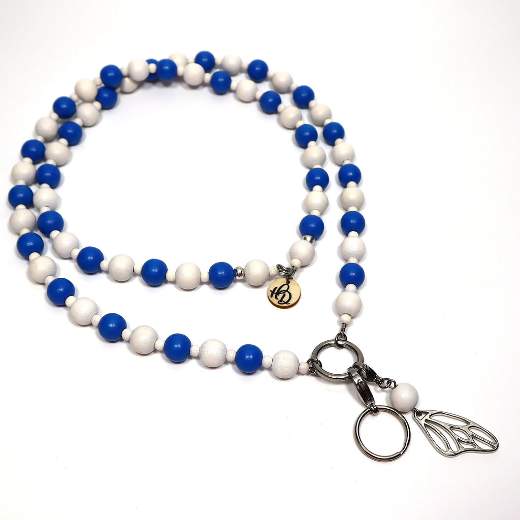 Suomi-avainnauha puuhelmistä – ekologinen avainkaulanauha