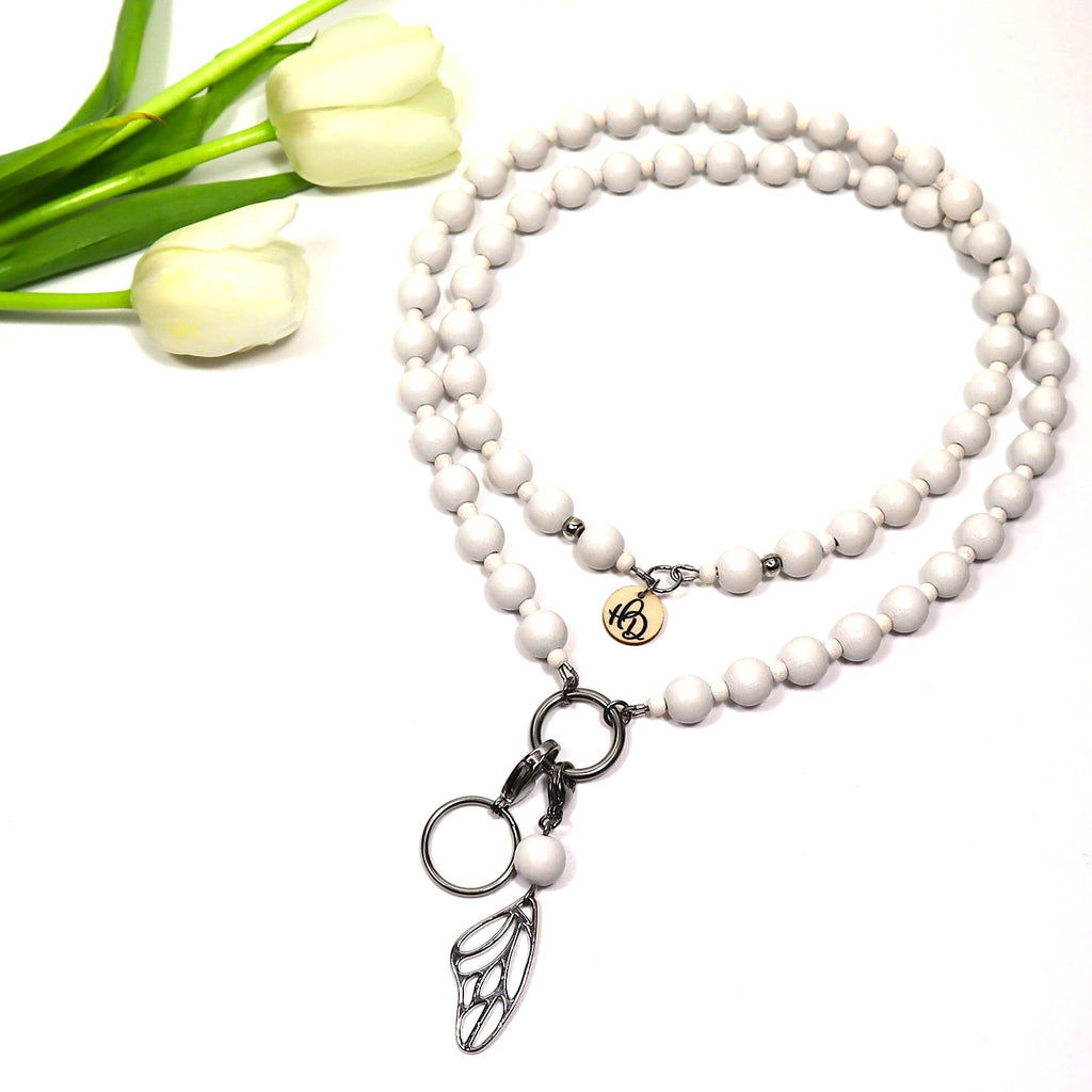 Vanilja-avainnauha puuhelmistä – suomalaista käsityötä