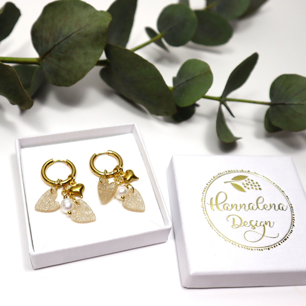 Edla-rengaskorvakorut huggie-renkailla kullattua kirurginterästä 