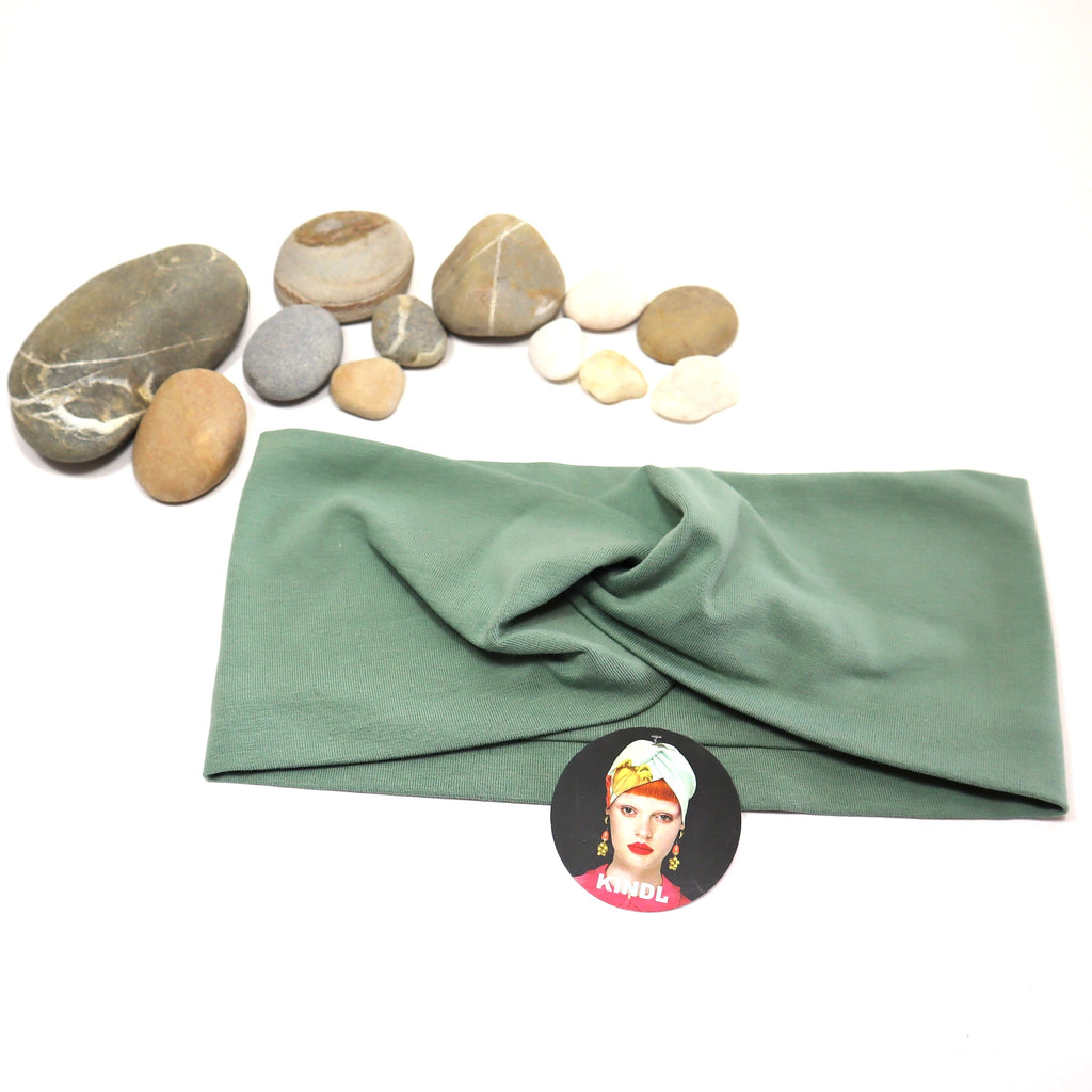 Mintunvihreä solmupanta ekologista luomupuuvillaa