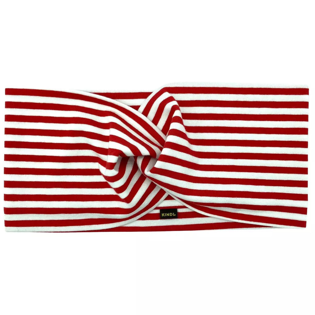 Punavalkoraidallinen trikoopanta