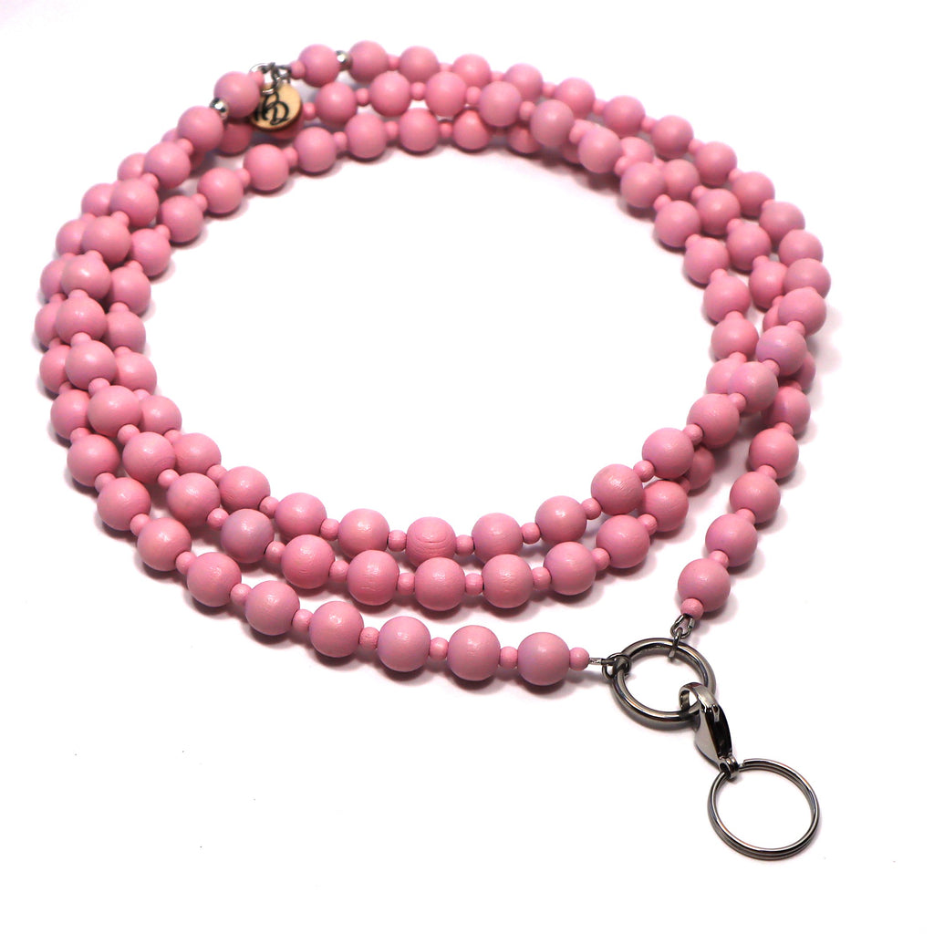 Hattara-avainnauha puuhelmistä – ekologinen crossbody-avainkaulanauha